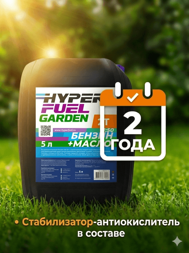 hyper fuel garden бензин 2Т антиокислитель в составе