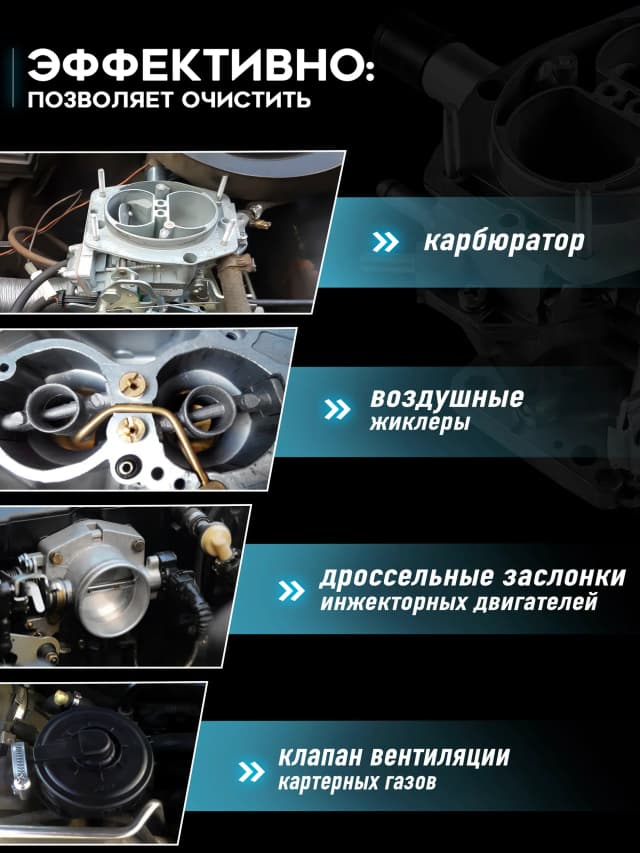 Очиститель карбюратора чистит