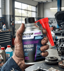 Присадки в автомобили Hyper Auto: очистка инжектора, повышение цетанового числа, защита двигателя