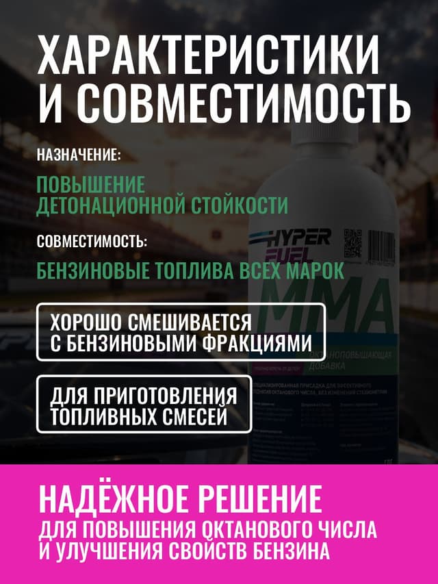 hyper fuel Октаноповышающая присадка ММА характеристики