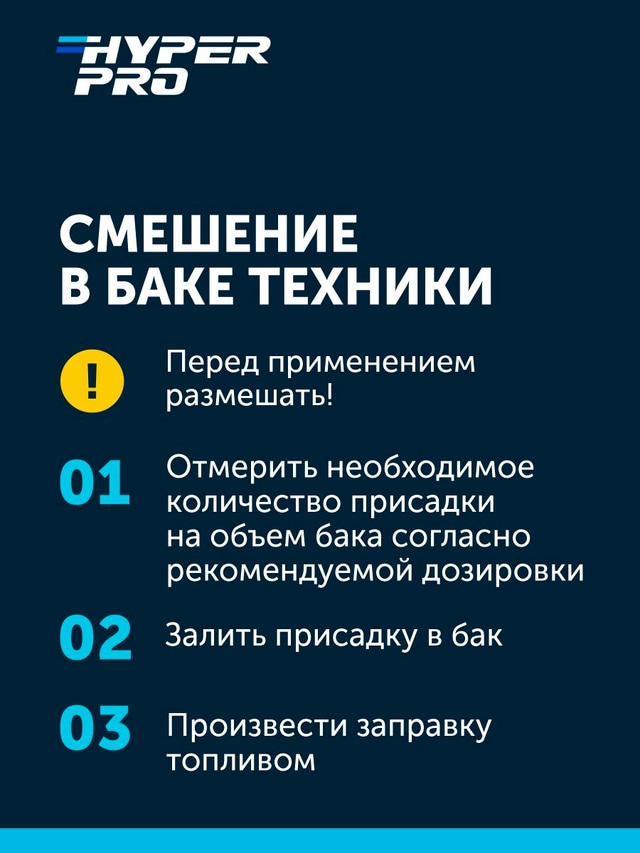 Hyper Pro Антигель смешение в баке.
